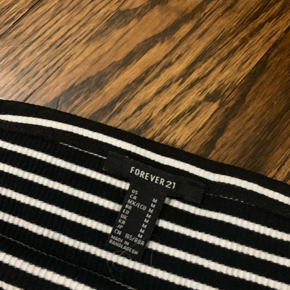 2/$20 off shoulder striped top. - Picture 3 of 3